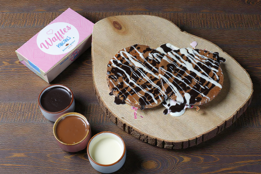 Triple Chocolate Pancakes