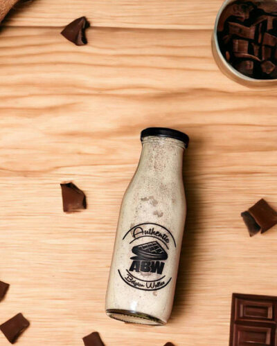 Tutti Frutti Shake in a glass bottle with ABW logo