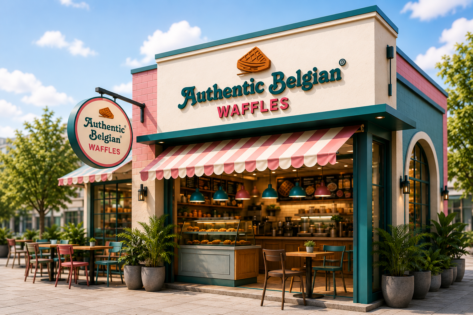 Authentic Belgian Waffles store